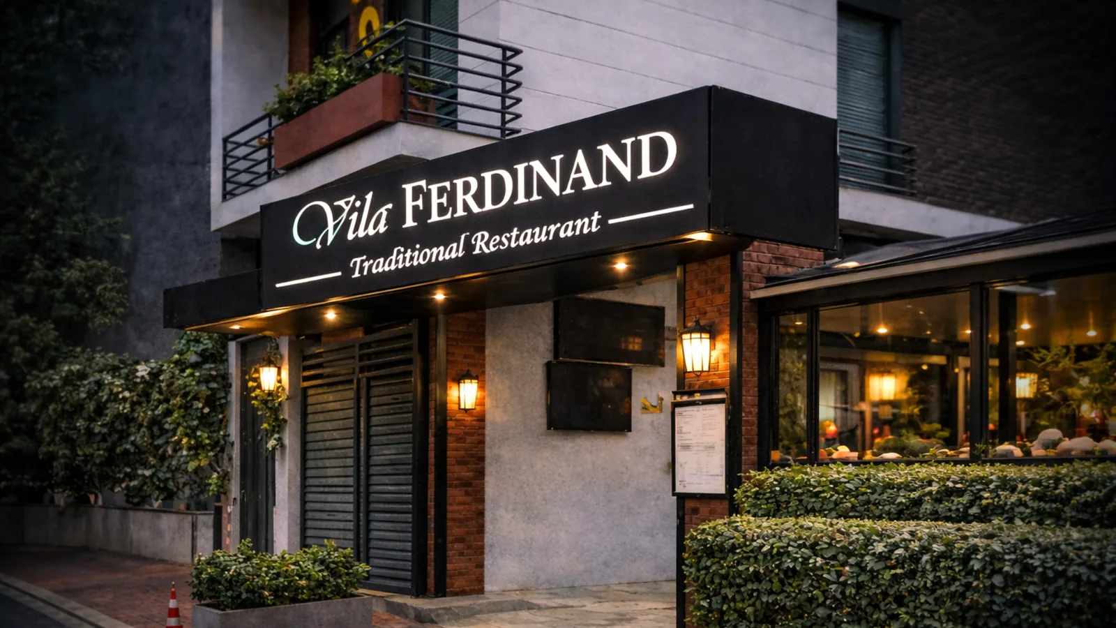 Ambient dining atmosphere at Vila Ferdinand