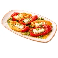 Baked peppers with feta