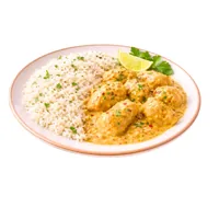 Curry chicken with basmati rice