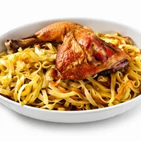 Jufka - homemade pasta with chicken